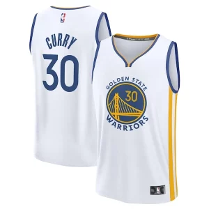 Premium Stephen Curry Golden State Warriors Youth Fast Break Replica Jersey Association Edition White