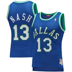 Impressive Steve Nash Dallas Mavericks Women's 1998/99 Hardwood Classics Swingman Jersey Blue