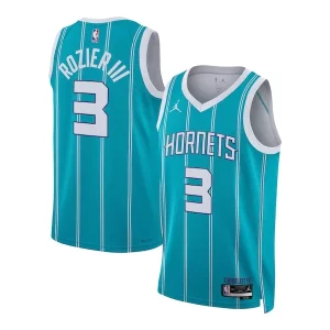 Impressive Terry Rozier Charlotte Hornets Jordan Brand Unisex Swingman Jersey Icon Edition Teal