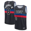 Impressive Tim Hardaway Jr. Detroit Pistons Youth Fast Break Player Jersey Statement Edition Black