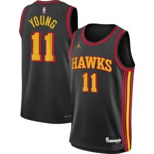 Impressive Trae Young Atlanta Hawks Jordan Brand Youth Swingman Jersey Statement Edition Black