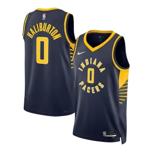 Impressive Tyrese Haliburton Indiana Pacers Nike Unisex Swingman Jersey Icon Edition Navy