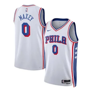 Impressive Tyrese Maxey Philadelphia 76ers Nike Unisex Swingman Jersey Association Edition White