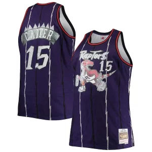Impressive Vince Carter Toronto Raptors Big & Tall 1998/99 NBA 75th Anniversary Diamond Swingman Jersey Purple