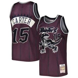 Impressive Vince Carter Toronto Raptors Hardwood Classics Off Court Swingman Jersey Purple