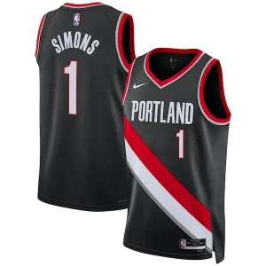 Premium Anfernee Simons Portland Trail Blazers Nike Unisex Swingman Jersey Icon Edition Black