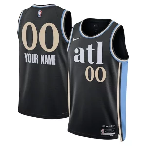 Premium Atlanta Hawks Nike Unisex 2023/24 Custom Swingman Jersey Black City Edition
