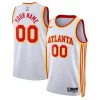Premium Atlanta Hawks Nike Unisex Swingman Custom Jersey White Association Edition