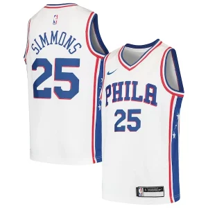 Premium Ben Simmons Philadelphia 76ers Nike Youth Swingman Jersey White/Royal