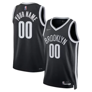 Premium Brooklyn Nets Nike 2021/22 Diamond Swingman Custom Jersey Icon Edition Black