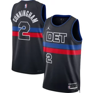 Premium Cade Cunningham Detroit Pistons Jordan Brand Unisex Swingman Jersey Statement Edition Black
