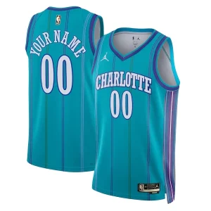 Premium Charlotte Hornets Jordan Brand Unisex 2023/24 Custom Swingman Jersey Classic Edition Teal