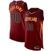 Premium Cleveland Cavaliers Nike Authentic Custom Jersey Wine Icon Edition