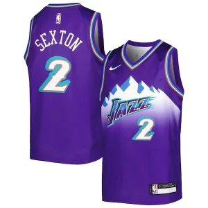 Premium Collin Sexton Utah Jazz Nike Youth 2022/23 Swingman Jersey City Edition Purple