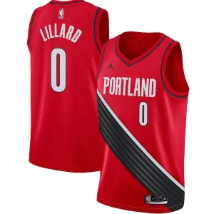 Premium Damian Lillard Portland Trail Blazers Jordan Brand 2020/21 Swingman Jersey Statement Edition Red