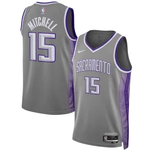 Premium Davion Mitchell Sacramento Kings Nike Unisex 2022/23 Swingman Jersey City Edition Anthracite