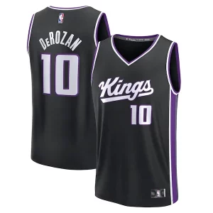Gorgeous DeMar DeRozan Sacramento Kings Fast Break Replica Player Jersey Icon Edition Black