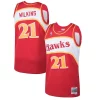 Premium Dominique Wilkins Atlanta Hawks 1986/87 Hardwood Classics Swingman Jersey Red