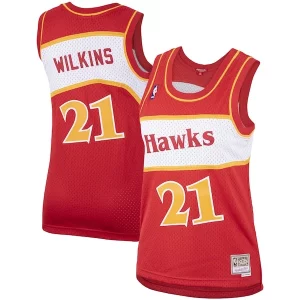 Premium Dominique Wilkins Atlanta Hawks Women's Hardwood Classics Swingman Jersey Red