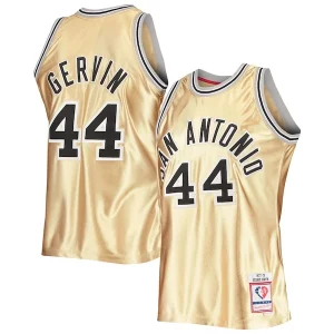 Premium George Gervin San Antonio Spurs 75th Anniversary 1977/78 Hardwood Classics Swingman Jersey Gold