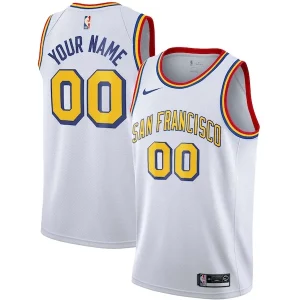 Premium Golden State Warriors Nike Unisex 2019/20 Custom Swingman Jersey White Classic Edition