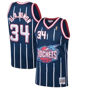 Premium Hakeem Olajuwon Houston Rockets 1996/97 Hardwood Classics Swingman Jersey Navy