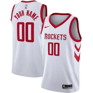 Premium Houston Rockets Nike Swingman Custom Jersey Association Edition White