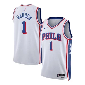 Premium James Harden Philadelphia 76ers Nike Unisex Swingman Jersey Association Edition White