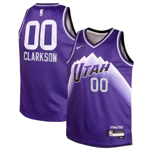 Premium Jordan Clarkson Utah Jazz Nike Youth Swingman Replica Jersey City Edition Purple