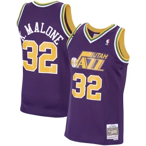 Premium Karl Malone Utah Jazz 1991/92 Hardwood Classics Swingman Jersey Purple