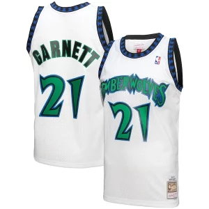 Premium Kevin Garnett Minnesota Timberwolves 1997 98 Hardwood Classics Reload 3.0 Swingman Jersey White