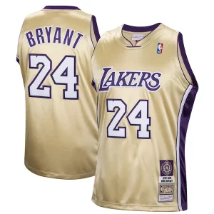 Premium Kobe Bryant Los Angeles Lakers Hall of Fame Class of 2020 #24 Authentic Hardwood Classics Jersey Gold
