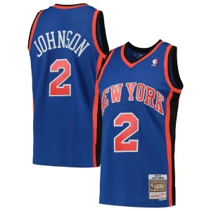 Premium Larry Johnson New York Knicks 1998/99 Hardwood Classics Swingman Jersey Blue