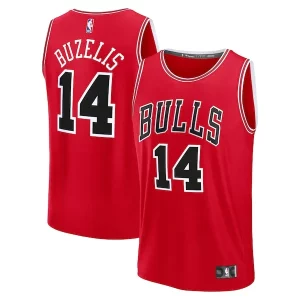 Stylish Matas Buzelis Chicago Bulls Fast Break Replica Player Jersey Icon Edition Red