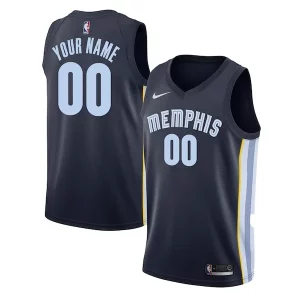 Premium Memphis Grizzlies Nike Swingman Custom Jersey Navy Icon Edition