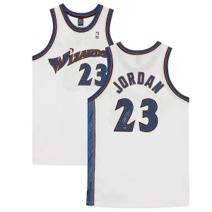 Premium Michael Jordan Washington Wizards Authentic Autographed White Nike Jersey