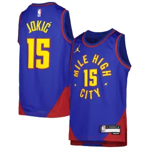Premium Nikola Jokic Denver Nuggets Jordan Brand Youth Swingman Jersey Statement Edition Blue