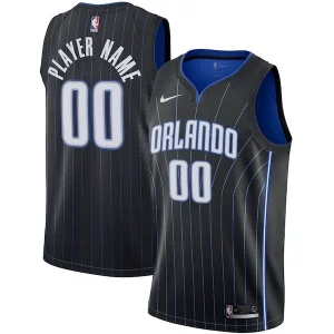 Premium Orlando Magic Nike 2020/21 Swingman Custom Jersey Icon Edition Black/White