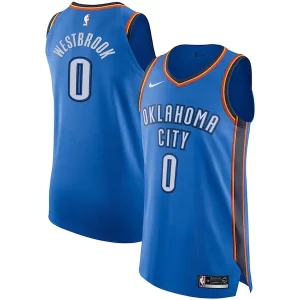 Premium Russell Westbrook Oklahoma City Thunder Nike Authentic Player Jersey Icon Edition Blue