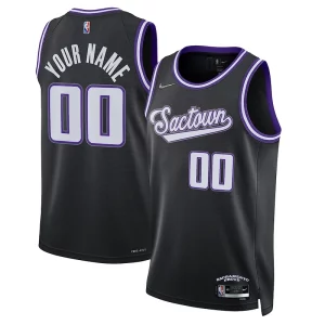Premium Sacramento Kings Nike 2021/22 Swingman Custom Jersey City Edition Black