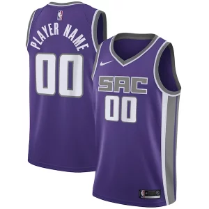 Premium Sacramento Kings Nike Swingman Custom Jersey Purple Icon Edition
