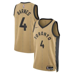 Premium Scottie Barnes Toronto Raptors Nike Unisex 2023/24 Swingman Jersey Gold City Edition