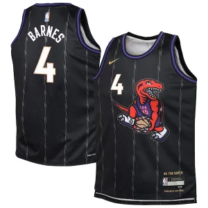 Premium Scottie Barnes Toronto Raptors Nike Youth 2024/25 Swingman Player Jersey City Edition Black