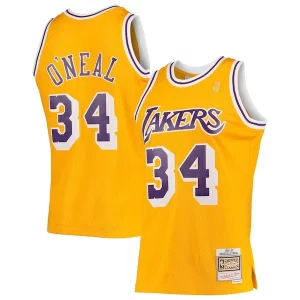 Premium Shaquille O'Neal Los Angeles Lakers 1996/97 Hardwood Classics Swingman Jersey Gold/Purple/Royal