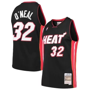 Premium Shaquille O'Neal Miami Heat Hardwood Classics Swingman Jersey Black
