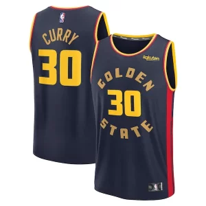 Premium Stephen Curry Golden State Warriors 2024/25 Fast Break Player Jersey City Edition Navy