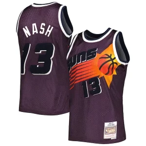 Premium Steve Nash Phoenix Suns 1996/97 Hardwood Classics Off Court Swingman Jersey Purple