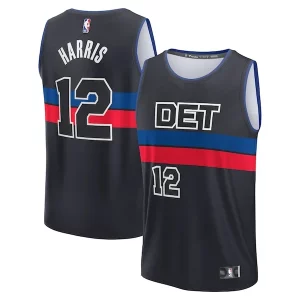 Stunning Tobias Harris Detroit Pistons Youth Fast Break Player Jersey Statement Edition Black