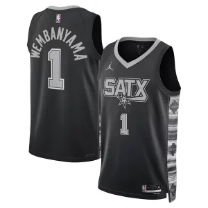 Premium Victor Wembanyama San Antonio Spurs Jordan Brand Unisex Swingman Jersey Statement Edition Black