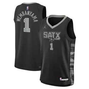 Premium Victor Wembanyama San Antonio Spurs Jordan Brand Youth Swingman Jersey Statement Edition Black